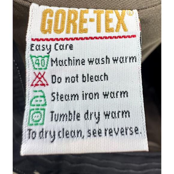 VTG 70s LL Bean Gore-Tex Mens Size 35x34 Nylon Pants Khaki Made In USA - Picture 5 of 6